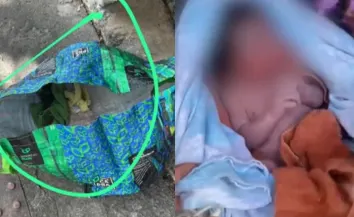 Bebê recém-nascido e com cordão umbilical é encontrado em sacola de feira em terreno baldio de Guarapari