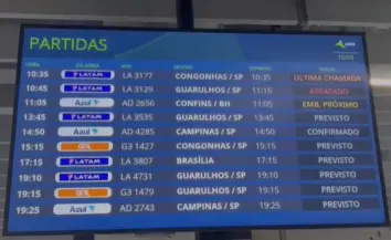 Pane em aeroportos de SP atrasa voo em Campo Grande; veja situação das viagens nesta tarde