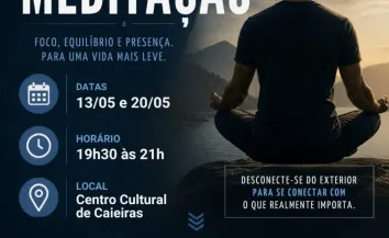 Curso de meditação gratuito em Caieiras promove bem-estar e equilíbrio emocional