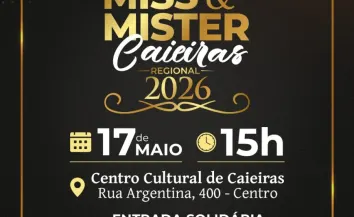 Caieiras se prepara para o glamour e a solidariedade do Miss & Mister Caieiras 2026
