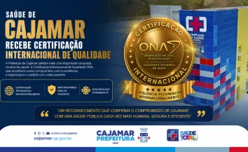 Saúde de Cajamar conquista certificação de qualidade reconhecida internacionalmente
