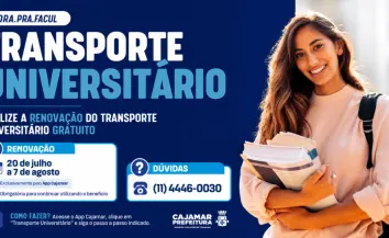 Transporte Universitário: Prefeitura divulga prazos para renovação e novos cadastros do benefício no 2º semestre