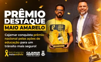 Cajamar conquista prêmio nacional pelas ações de educação para um trânsito mais seguro