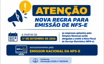 Empresas do Simples Nacional deverão emitir NFS-e exclusivamente pelo Emissor Nacional a partir de setembro