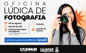 Cajamar recebe Oficina Lúdica de Fotografia com inscrições abertas