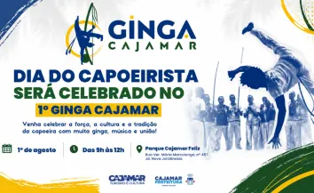 Dia do Capoeirista é celebrado com o 1º Ginga Cajamar no Parque Cajamar Feliz