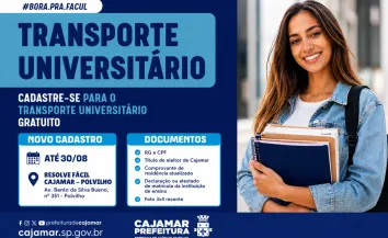 Transporte Universitário Gratuito: novos cadastros podem ser realizados até 30 de agosto