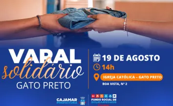 Fundo Social promove edição do Varal Solidário no bairro Gato Preto