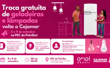 Troca gratuita de geladeiras e lâmpadas volta a Cajamar