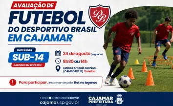 Desportivo Brasil realiza avaliação de futebol para atletas Sub-14 em Cajamar