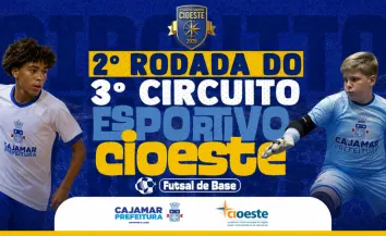 Cajamar recebe a 2ª rodada do 3º Circuito Esportivo Cioeste de futsal de base