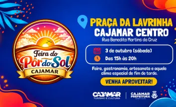 Feira do Pôr do Sol acontece neste sábado na Praça da Lavrinha