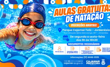 Aulas gratuitas de natação seguem com inscrições abertas em Cajamar