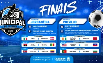 Finais do Campeonato Municipal de Veterano, Veteraníssimo e Master acontecem neste fim de semana em Cajamar