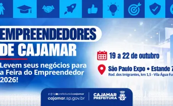 Prefeitura de Cajamar abre chamamento para empreendedores participarem da Feira do Empreendedor 2026